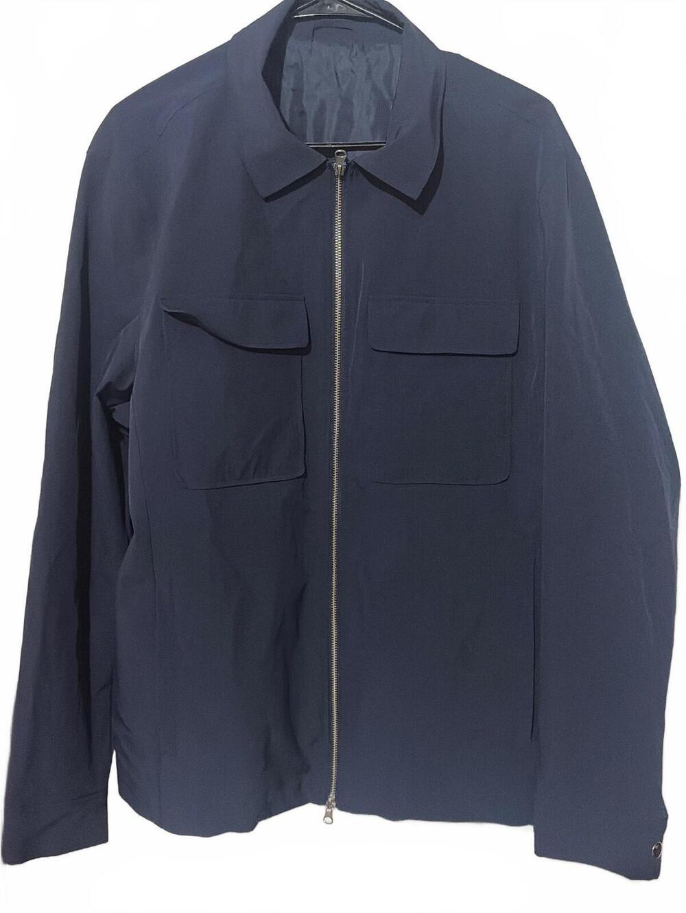 Report Collection Men's Navy Blue Zip-Up Jacket XL, Wrinkle Resistant and Easy-C